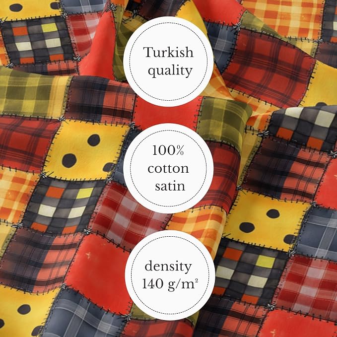 100% Cotton Fabric by the Yard – Turkish Quality Quilting & Sewing Fabric - Image 6