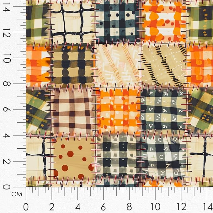 Cotton Fabric Panel – Single Continuous Patchwork Animal Panel - Image 5