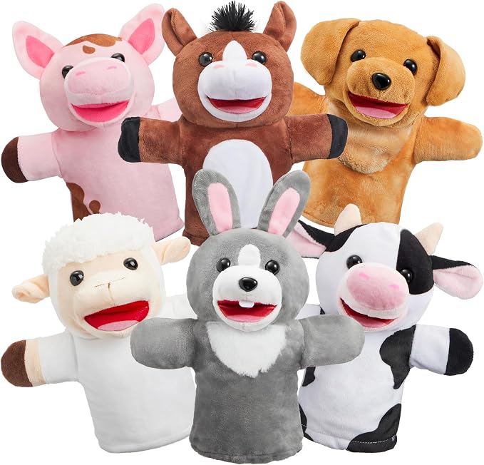 JOYIN 6Pcs Kids Hand Puppet Set by JOYIN