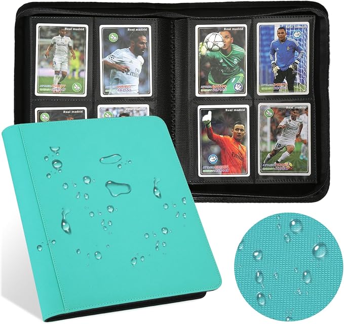 4 Pocket Ringless Side Loading Trading Card Binder, 160 Cards PU Fixed Page - Image 6