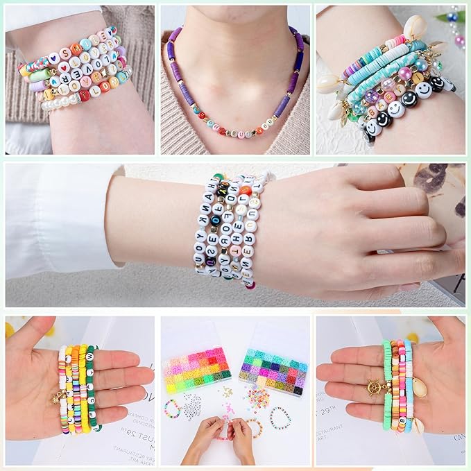 Premium 6-Box Clay Beads Bracelet Making Kit - Image 4