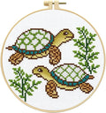 Zhenqing Two Turtles Stamped Cross Stitch Kit by ZhenqingHomeFlagship