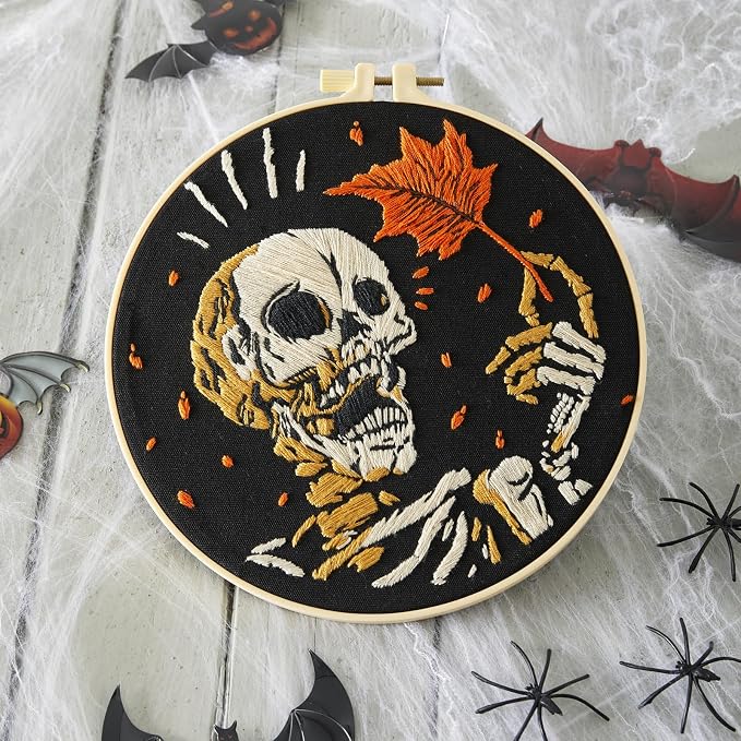 Crafmanoe Halloween Gothic Embroidery Starter Kit - Image 7