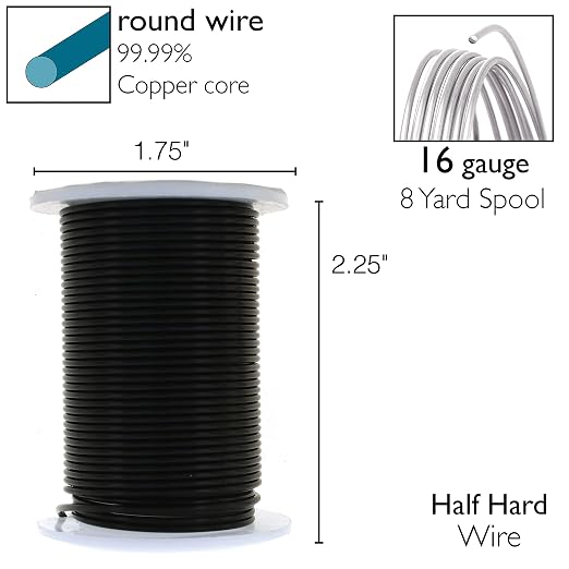 The Beadsmith Wire Elements 16-Gauge Lacquered Tarnish-Resistant Copper Wire - Image 4