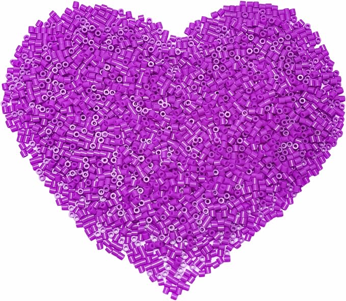 1000 Pcs Beads Fuse Beads - 5mm Purple Melting Beads by Yowamho