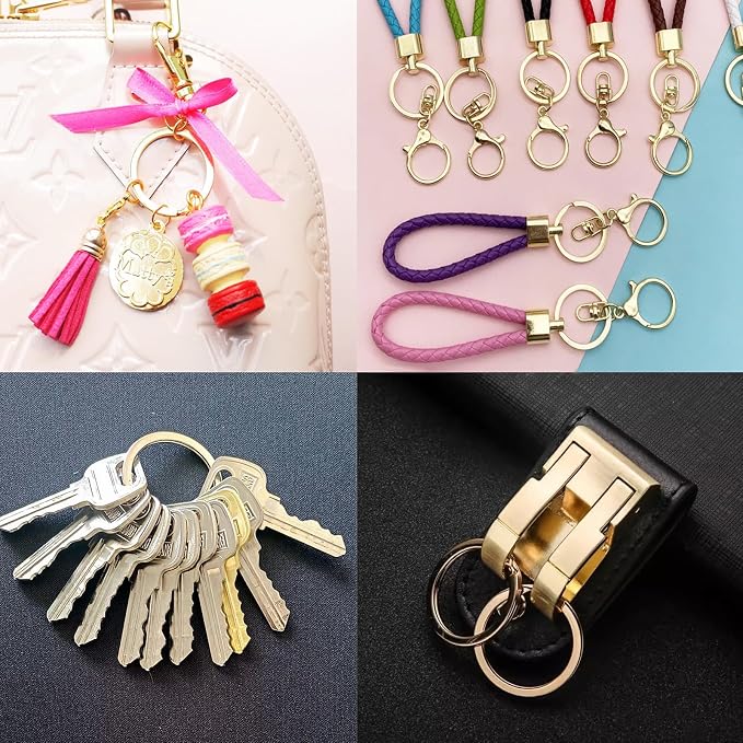 20 Pack Key Ring Keychain 1 Inch 25mm Diameter Metal Flat Split Key Chains Rings - Image 7