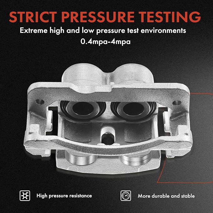 A-Premium Disc Brake Caliper Assembly with Bracket Compatible with Select Chevy, Pontiac and Saturn Models - Equinox 2005-2006, Vue 2004-2007, Torrent 2006 - Front Left Driver Side