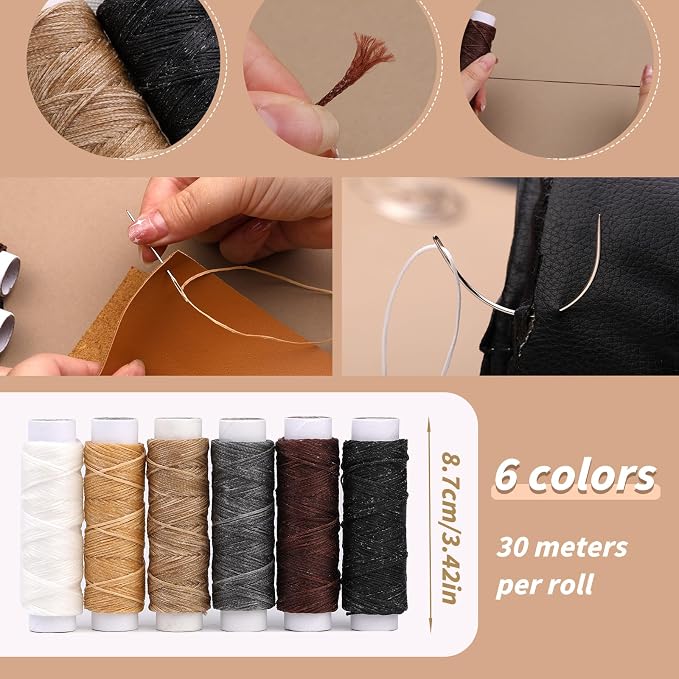 49 Pcs Book Binding Kits for Beginners Hand Bookbinding Tools Bookbinding - Image 9