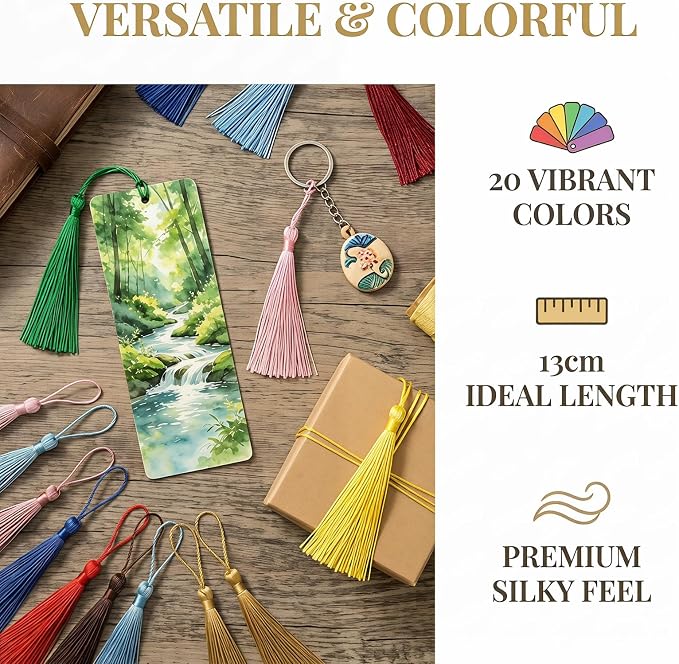 Youbay Tassels Decorative Craft Bookmark Bulk - Image 3