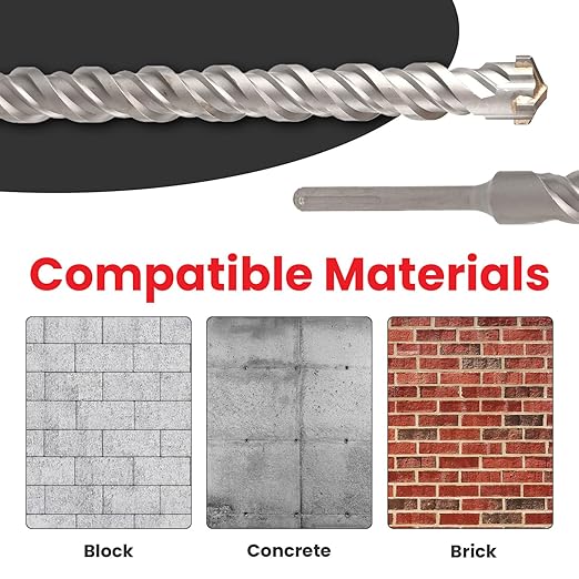 SDS MAX Bits 36 inch Long 1-1/8 inch Diameter