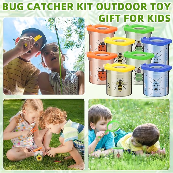Halloscume 8 Pack Bug Catcher for Kids Bug Viewer - Image 5