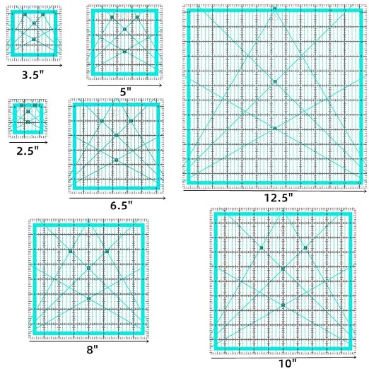7 Quilting Rulers, Square Rulers - Image 6