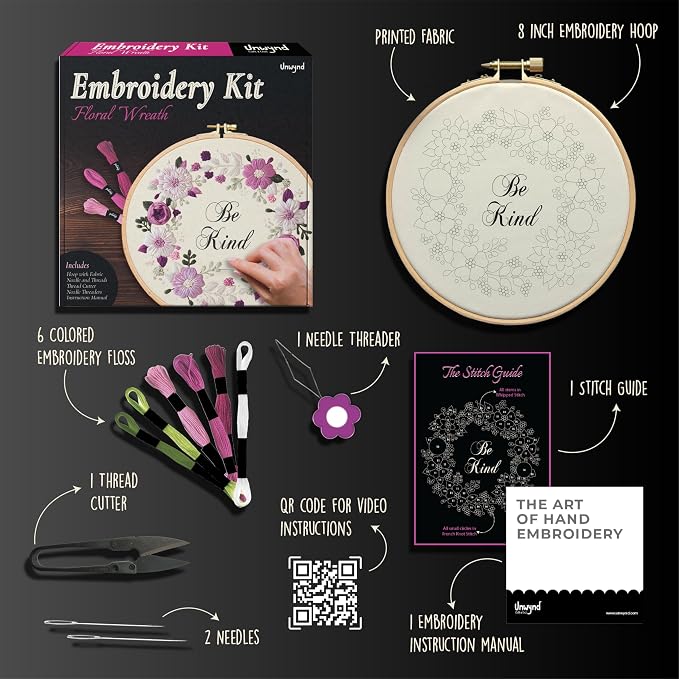 Unwynd Embroidery Kit Floral Theme - Image 5