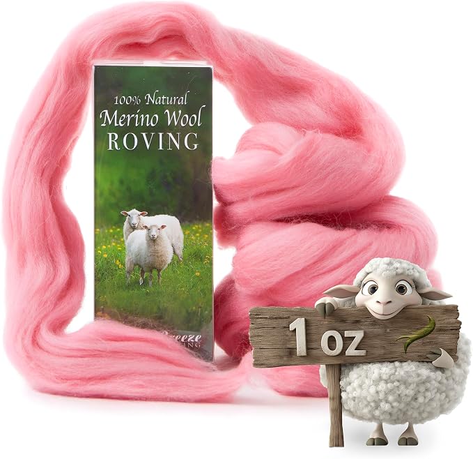 100% Natural Merino Wool Roving by DesertBreezeDistributing
