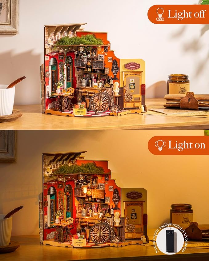 ROBOTIME DIY Miniature House Kit, Mini Diorama House - Image 8