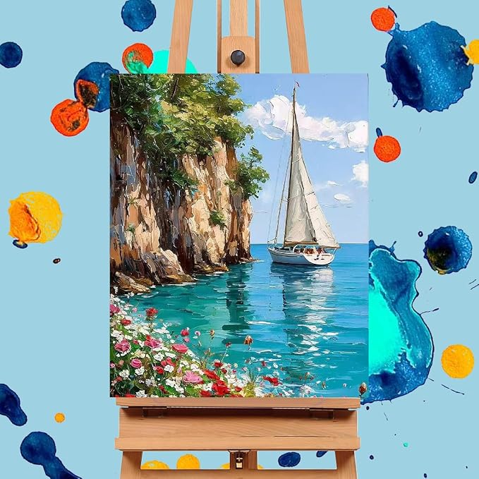 Mrnsiet Sailboat DIY Paint by Numbers - Image 2
