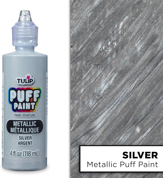 Tulip Puff Fabric Paint Metallic Finish, Permanent Craft Paint - Image 2