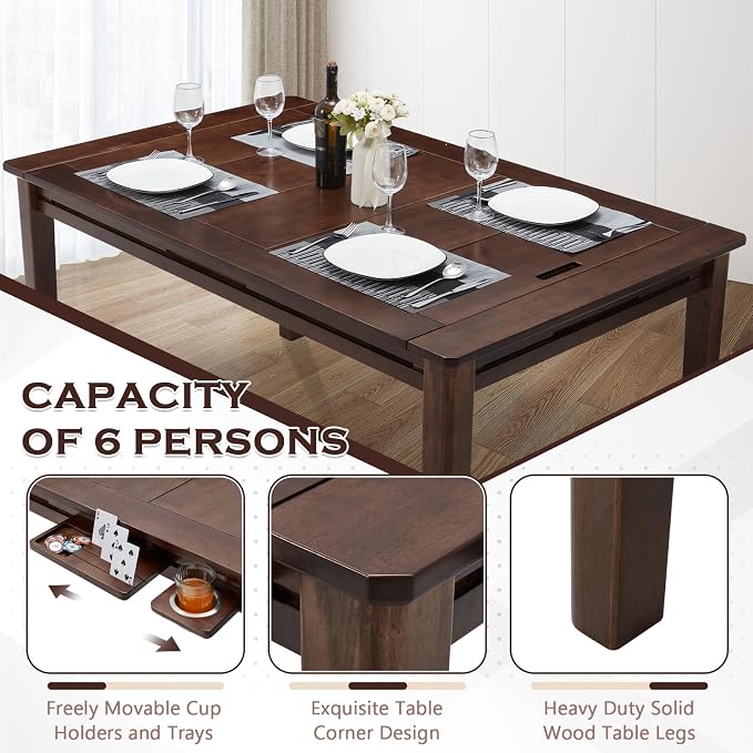 Haddockway 63" ×39“ Board Game Table - Image 3