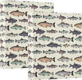 Sea Fish Round Ring Binders Ocean Creatures 3 Ring Clipboard Binder by Wamika