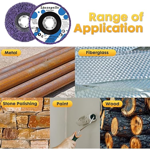 5 x Stripping Wheel for Angle Grinder Strip Disc Paint Stripping Disc Sanding Disc Abrasive Wheels & Discs, Paint Metal Rust Remover Stripper Tool (4-1/2'' x 7/8'')