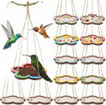 DoubleFill 12 Pcs Thickened Wood Bird Feeder Craft Kits by DoubleFill
