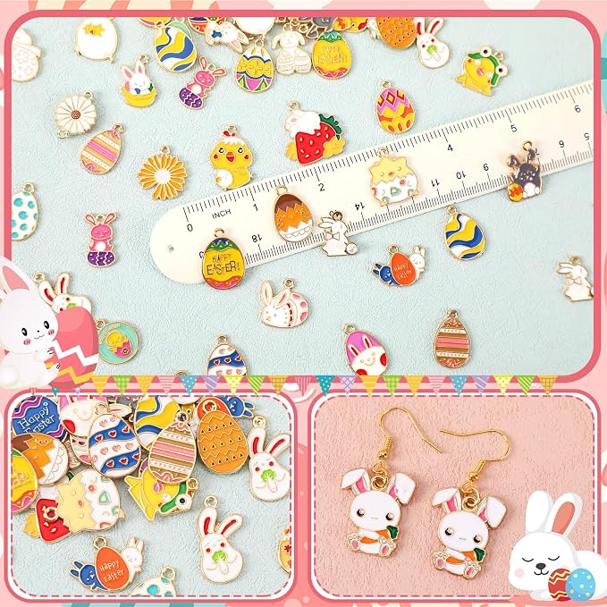 SANNIX 350pc Easter Charms for Jewelry Making - Image 3