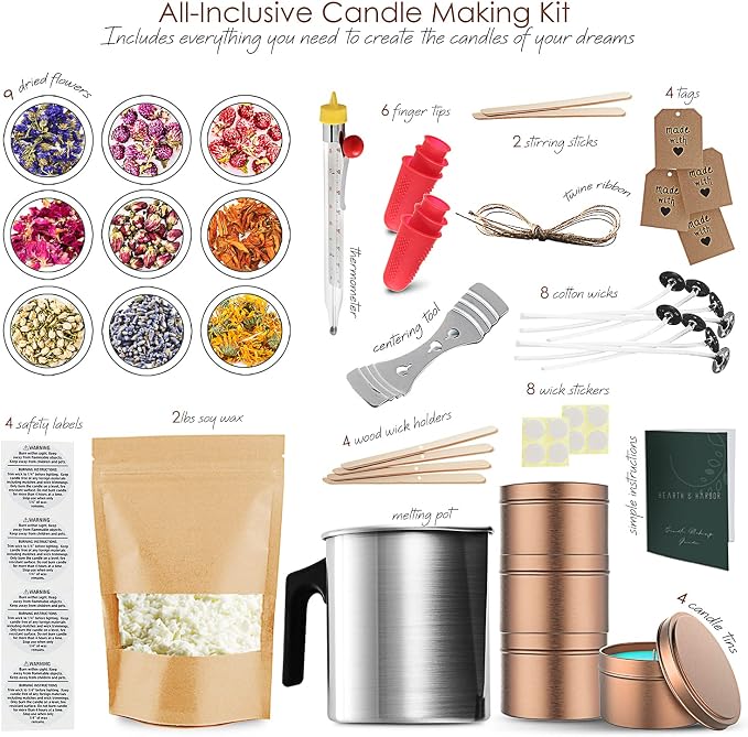 Hearth & Harbor Organic Soy Candle Making Kit - Image 2