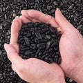 0.5 Lb/230g Black Aquarium Gravel Rocks Fish Tank Marbles Pebbles Small by EZEELAI