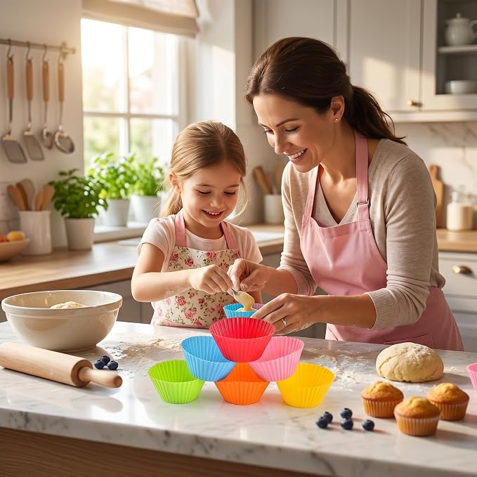 Baking Cups 24 Pack, Non-stick and Flexible Muffin Pans - Image 8