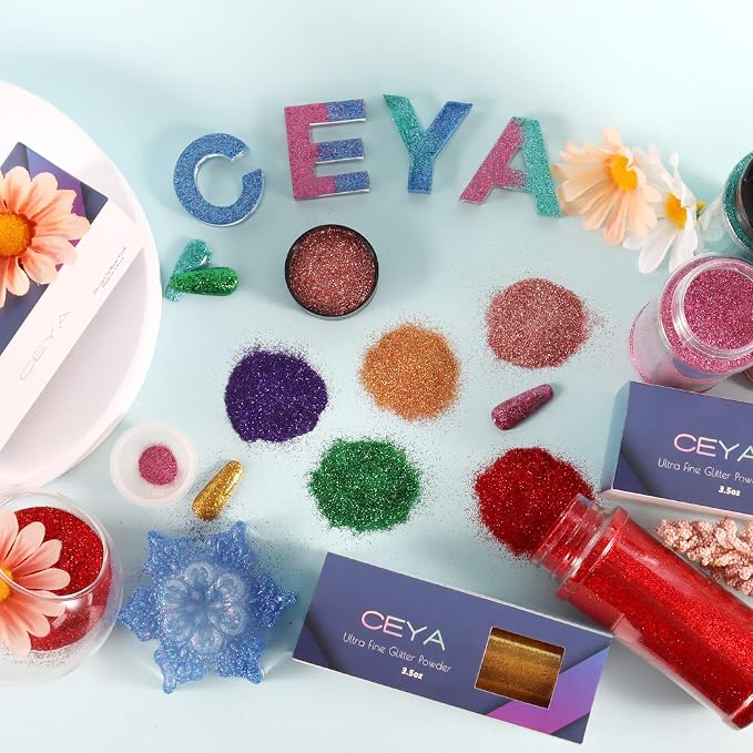 Ceya 3.8oz/ 110g Holographic Ultra Fine Glitter Powder Laser Bronze Glitter - Image 6