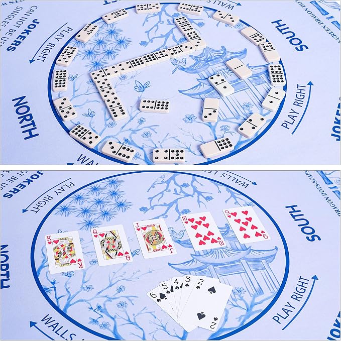 TIASUSAN Light Blue Mahjong Learning Mat - Image 7