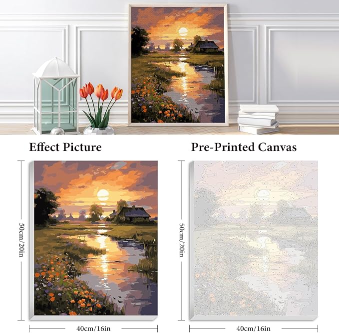 Fountor Framed Paint by Numbers Kit - Image 3