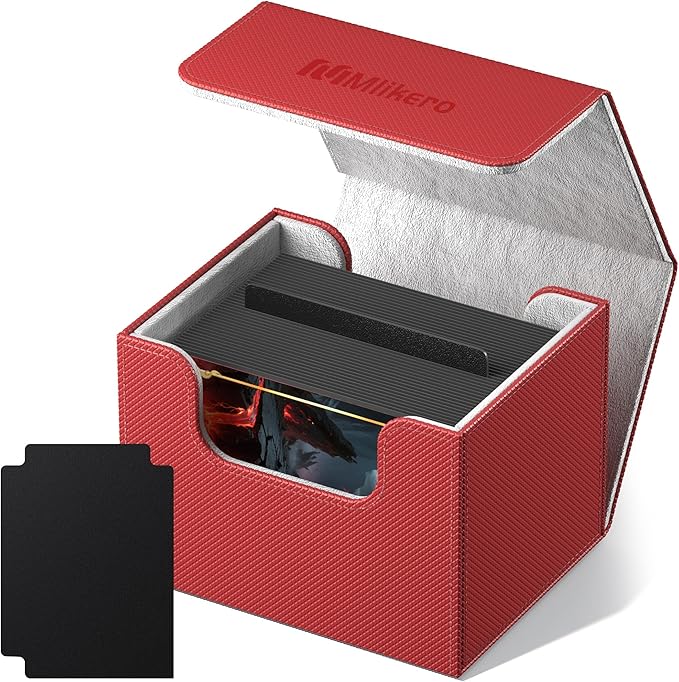 Mlikero Card Deck Box, Commander Deck Box Holds 100+ Double-Sleeved Cards by Mlikero