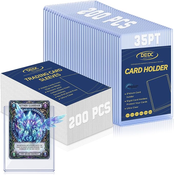 DEDC 200 Top Loader Card Holder Storage by DEDC