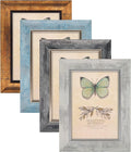 XUANLUO 5x7 Picture Frames Set of 4 Rustic Retro Photo Frame by XUANLUO