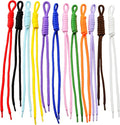 KJML DIY Paracord Keychain 12pcs Paracord Rope Keychain Braided Cord Rope Bag by KJMLDIY