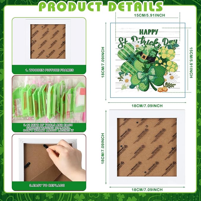 Trandraft 13 Pcs Fall Holiday Diamond Art Kits - Image 3