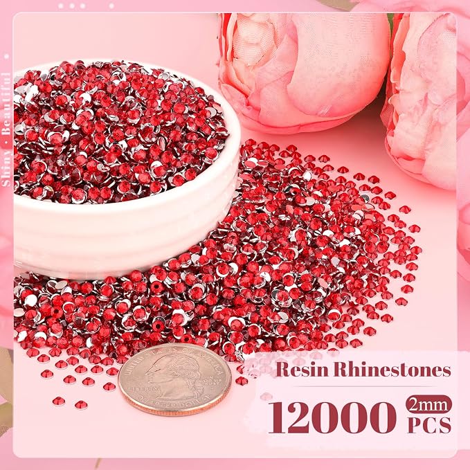 12000PCS 2mm Resin Rhinestones Bulk - Image 2