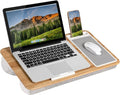 LAPGEAR Home Office Lap Desk – Oak Woodgrain, Fits 15.6” Laptops by LapGear