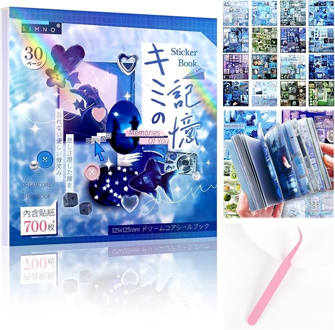 Tmtains 30 Sheets Japanese Sticker Book by Tmtains
