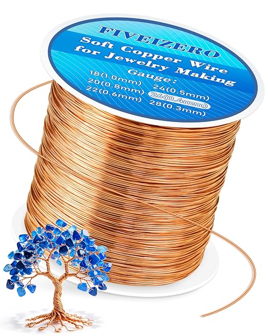 FIVEIZERO 328ft 26 Gauge Copper Wire by FIVEIZERO