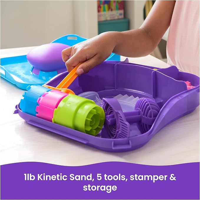 Kinetic Sand SquishMotion Playset, Moldable Play Sand Sensory Toys, Ages 5+ | - Image 7