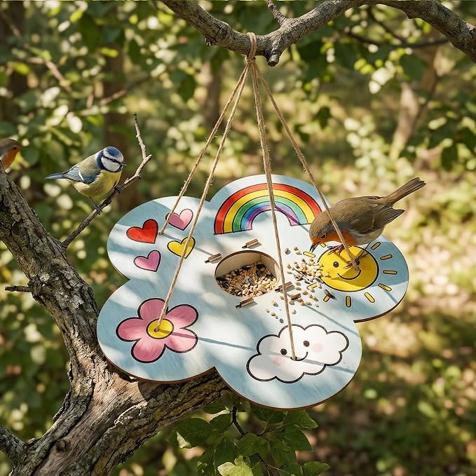 12 Pack Wooden Bird Feeder Painting Kits - Image 8