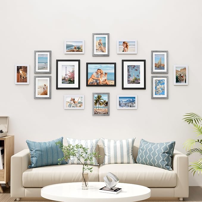 Vittanly 15 Pack Picture Frames Collage Wall Decor, Gallery Frame Set - Image 2