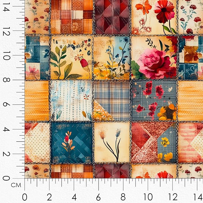 Patchwork Mother & Daughter Cotton Fabric Panel – 6 Designs + Bonus Sheet - Image 8
