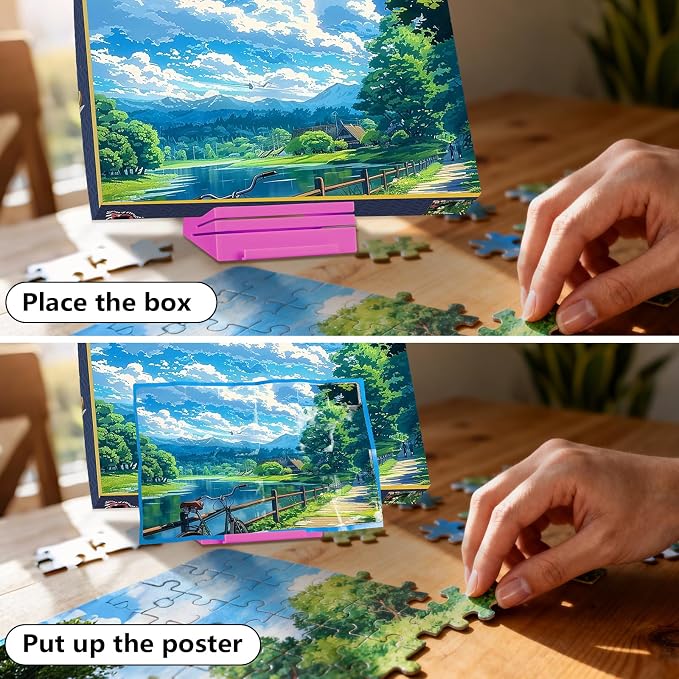 Jigsaw Puzzle Box Stand – Adjustable 3 Angle Puzzle Lid Holder, Puzzle Poster - Image 5