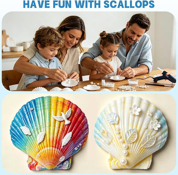 20 PCS 5"-6" Extra Large Scallop Shells - Image 2