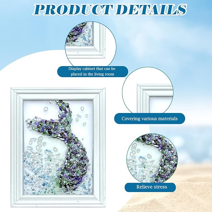 CIYOJA Sea Glass Stained Glass Kit Mermaid Tail – DIY Craft Kit - Image 5