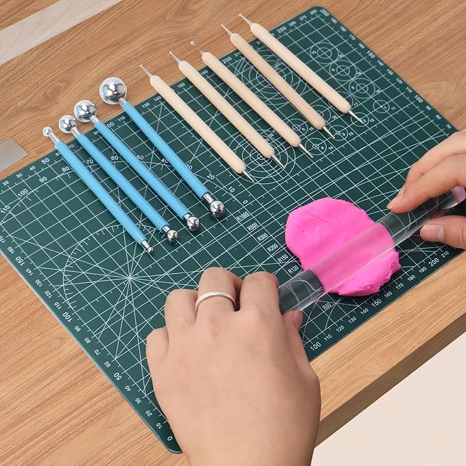 Basic Polymer Clay Tools, Clay Sculpting Tools Acrylic Roller Pin, Double-Ended - Image 6