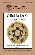Traditional Craft Kits Coiled Basket Weaving Kit Turtle Design Tray Project | by TraditionalCraftKits